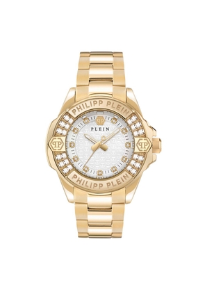 Philipp Plein Gold Stainless Steel Dress Watch