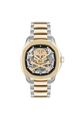 Philipp Plein Gold Stainless Steel Dress Watch