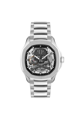 Philipp Plein Gray Stainless Steel Dress Watch