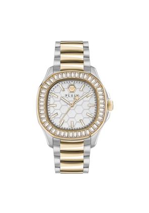 Philipp Plein Gold Stainless Steel Dress Watch