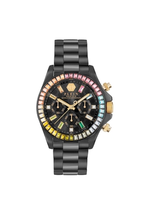 Philipp Plein Black Stainless Steel Dress Watch