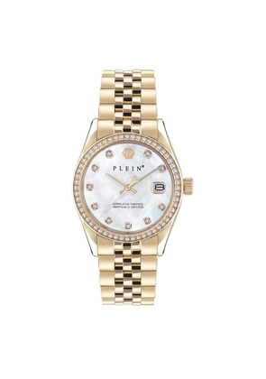 Philipp Plein Gold Stainless Steel Dress Watch