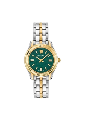 Versace Gray Stainless Steel Dress Watch