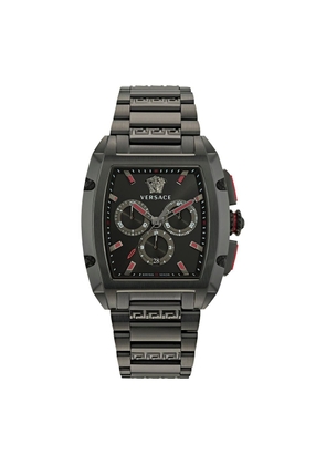 Versace Black Stainless Steel Dress Watch