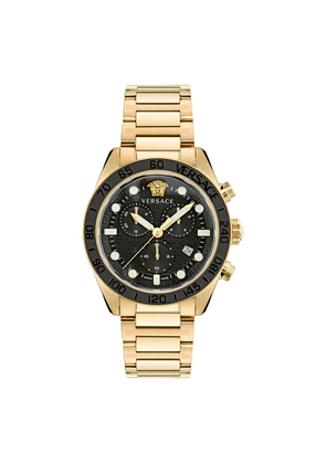 Versace Gold Stainless Steel Dress Watch