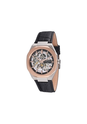 Pierre Cardin Black Leather Dress Watch