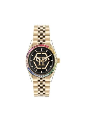 Philipp Plein Gold Stainless Steel Dress Watch