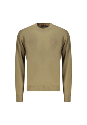 Napapijri Verde Cotton Men's Long-Sleeve Shirt - S