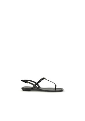 Prada Black Calf Leather Bos Taurus Flip-Flop Sandals - EU36/US6
