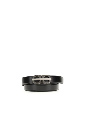 Ferragamo Black Calf Leather Bos Taurus Regular Belt - 100 cm / 40 Inches