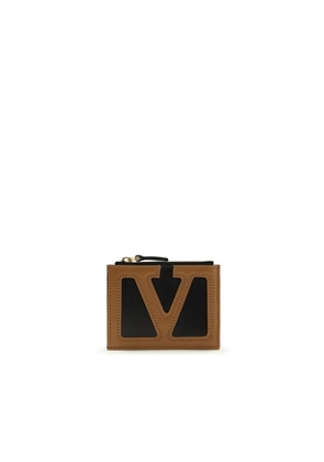 Valentino Garavani Black Calf Leather Bos Taurus Wallet
