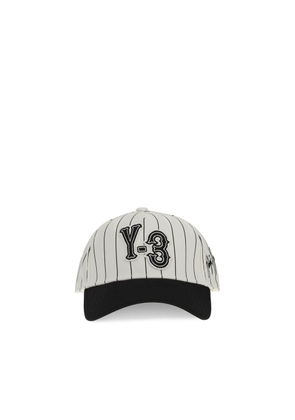 Y-3 White Polyester Cap (Baseball Hat) - UNI