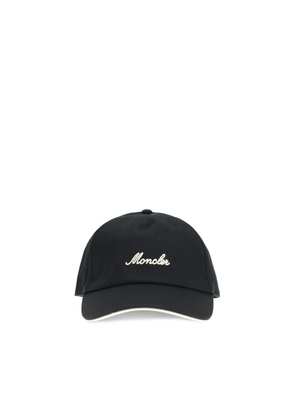 Moncler Black Cotton Cap (Baseball Hat) - UNI