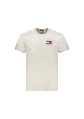 Tommy Hilfiger Grigio Cotton Men T-Shirt - S