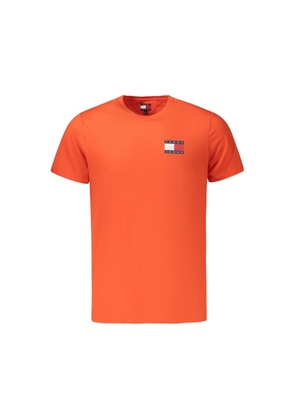 Tommy Hilfiger Arancione Cotton Men's T-Shirt - S