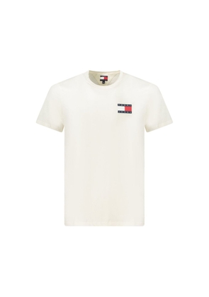 Tommy Hilfiger White Cotton Men's T-Shirt - XS