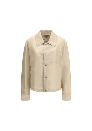 Ami Paris Beige Polyamide Trench Coat - L