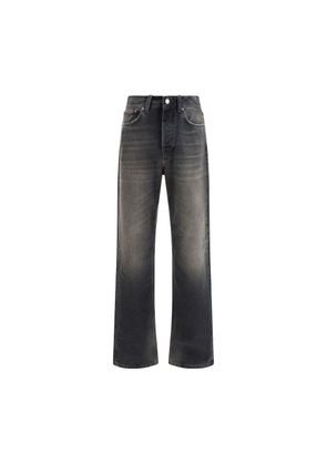 Haikure Black Cotton Relaxed Fit Jeans - W30