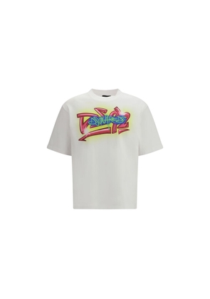 Dsquared² White Cotton T-Shirt - L