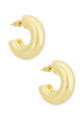 Casa Clara Amada Earring in Metallic Gold.