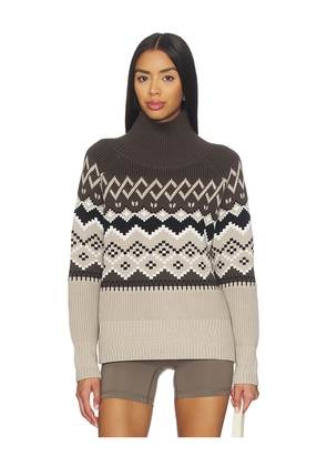 Alp N Rock Leighton Mock Neck Ski Sweater in Beige. Size M. Also in S.