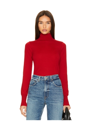 GRLFRND Merino Wool Turtleneck Sweater in Red. Size XS. Also in XXS.