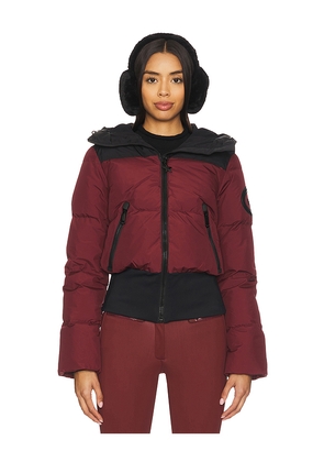 Goldbergh Village Ski Jacket in Burgundy. Size 32. Also in 36.