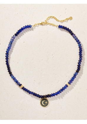 Sydney Evan - Celestial 14-karat Gold, Sapphire, Diamond And Enamel Necklace - One size