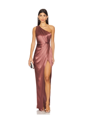 SAU LEE X Revolve Preston Dress in Mauve. Size 0. Also in 10.