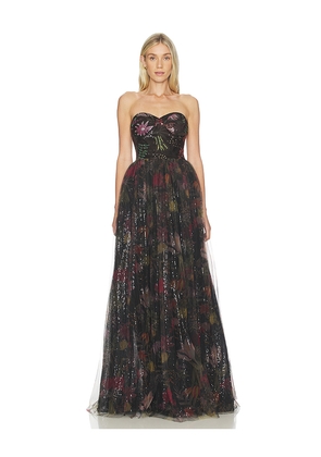 AFEW Rahul Mishra Rahul Mishra Plantopia Gown in Black. Size L. Also in M, S, XL, XS.