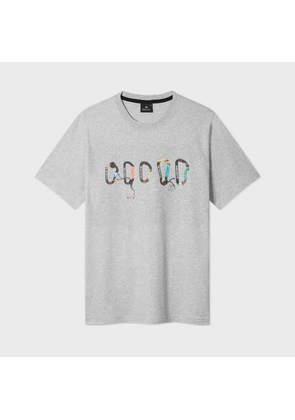 PS Paul Smith Grey 'Carabiner' Print T-Shirt