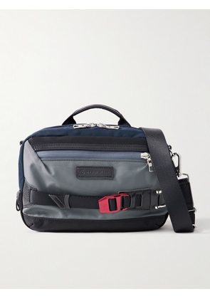 Master-Piece - Potential Small Leather-Trimmed CORDURA® Nylon Messenger Bag - Men - Gray