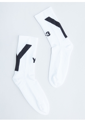 Y-3 High-top Logo Socks - Man Socks White L