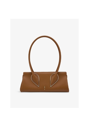 Womens Christian Louboutin Venus Baguette Leather Shoulder Bag