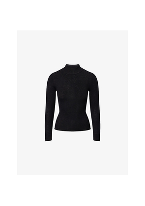 Womens Me And Em Barely There Ribbed Wool and Cashmere Jumper
