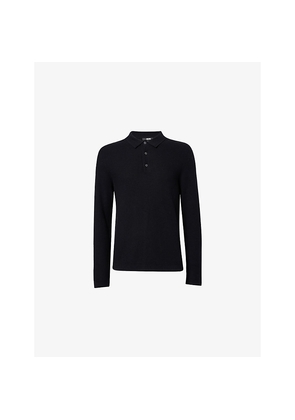 Mens Paige Selwyn Waffle Knitted Polo Top