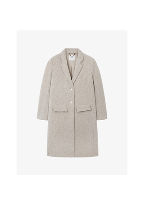 Womens The White Company City Single-Breasted Wool-Blend Coat