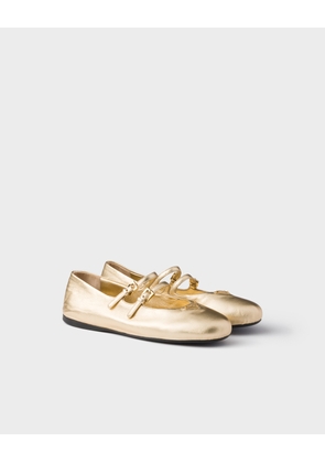 Mordoré nappa leather ballerinas