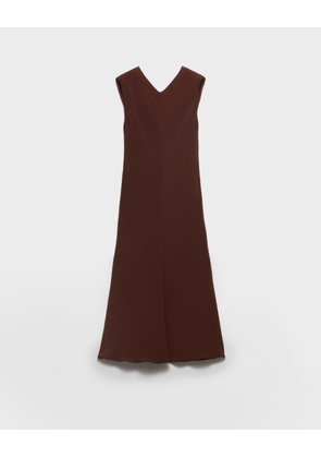 Satin crepe midi-dress