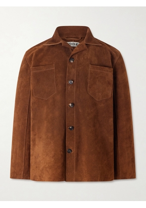 BODE - Suede Overshirt - Men - Brown - S