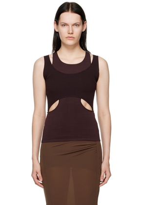 Dion Lee Brown Interlink Tank Top