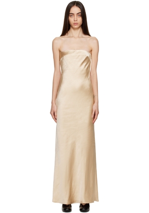 THIRD FORM Beige Tie Back Maxi Dress