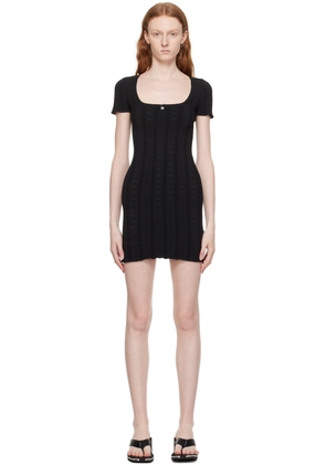 alexanderwang.t Black Hardware Minidress