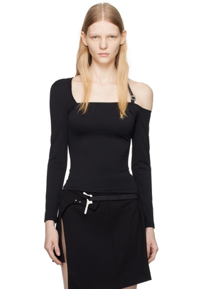 HELIOT EMIL Black Invariable Long Sleeve T-Shirt