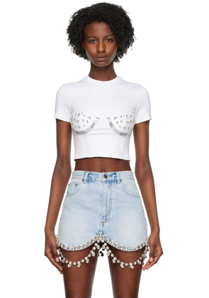 AREA White Crystal Watermelon Cup T-Shirt