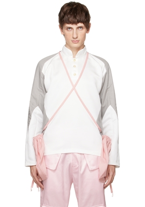 STRONGTHE SSENSE Exclusive White & Gray Polo