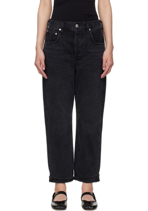 Citizens of Humanity Black Dahlia Bow Leg Baby Roll Jeans