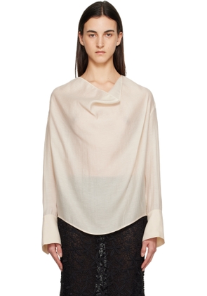 TOTEME Off-White Cowl Blouse