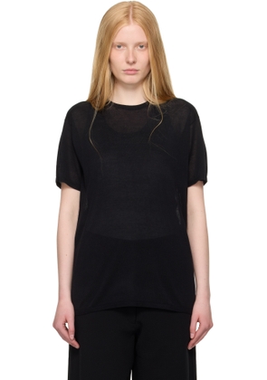 TOTEME Black Knit T-shirt