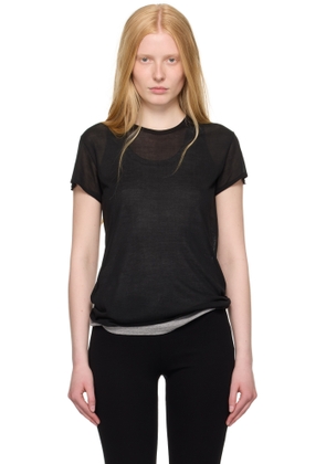 TOTEME Black Silk T-shirt